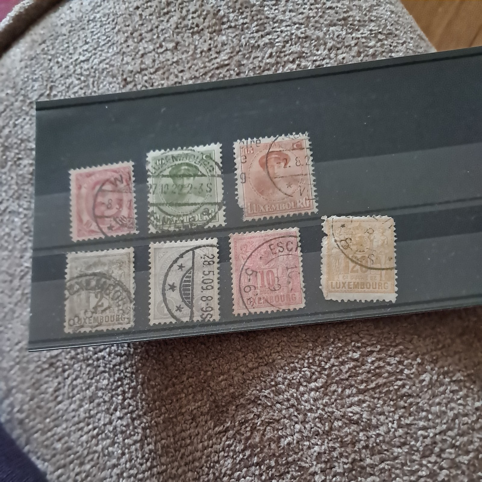 LUXEMBOURG  OLD  STAMPS x 7