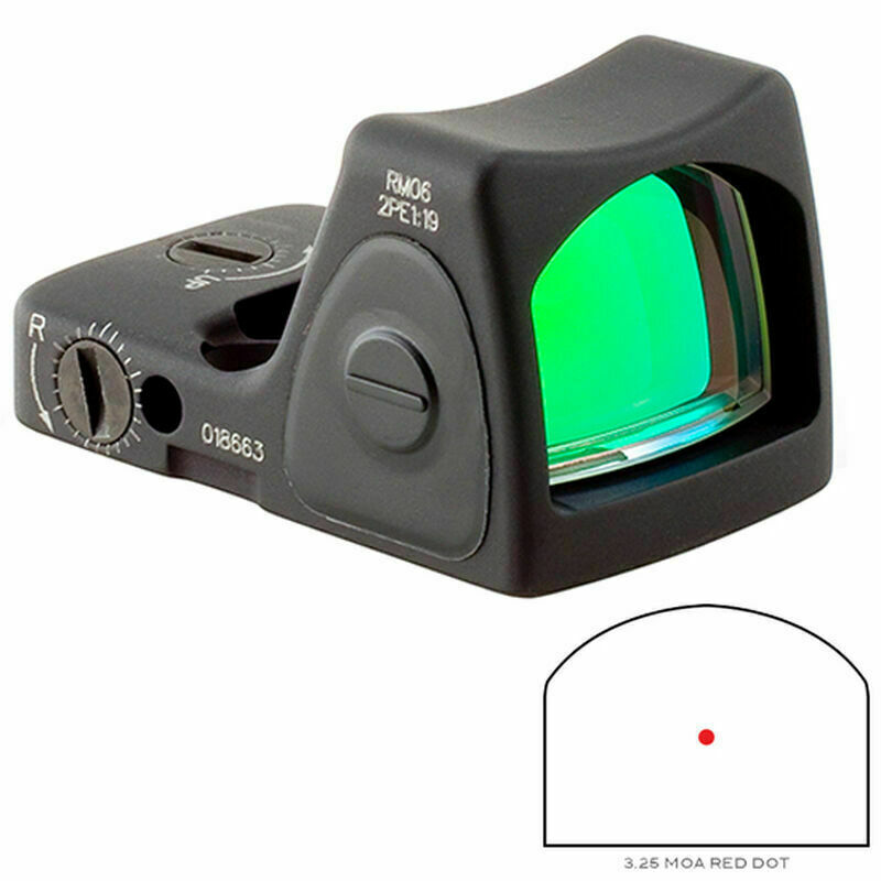 New Trijicon RMR Type 2 RM06 Adjustable LED 3.25 MOA Red Dot Sight RM06-C-700672