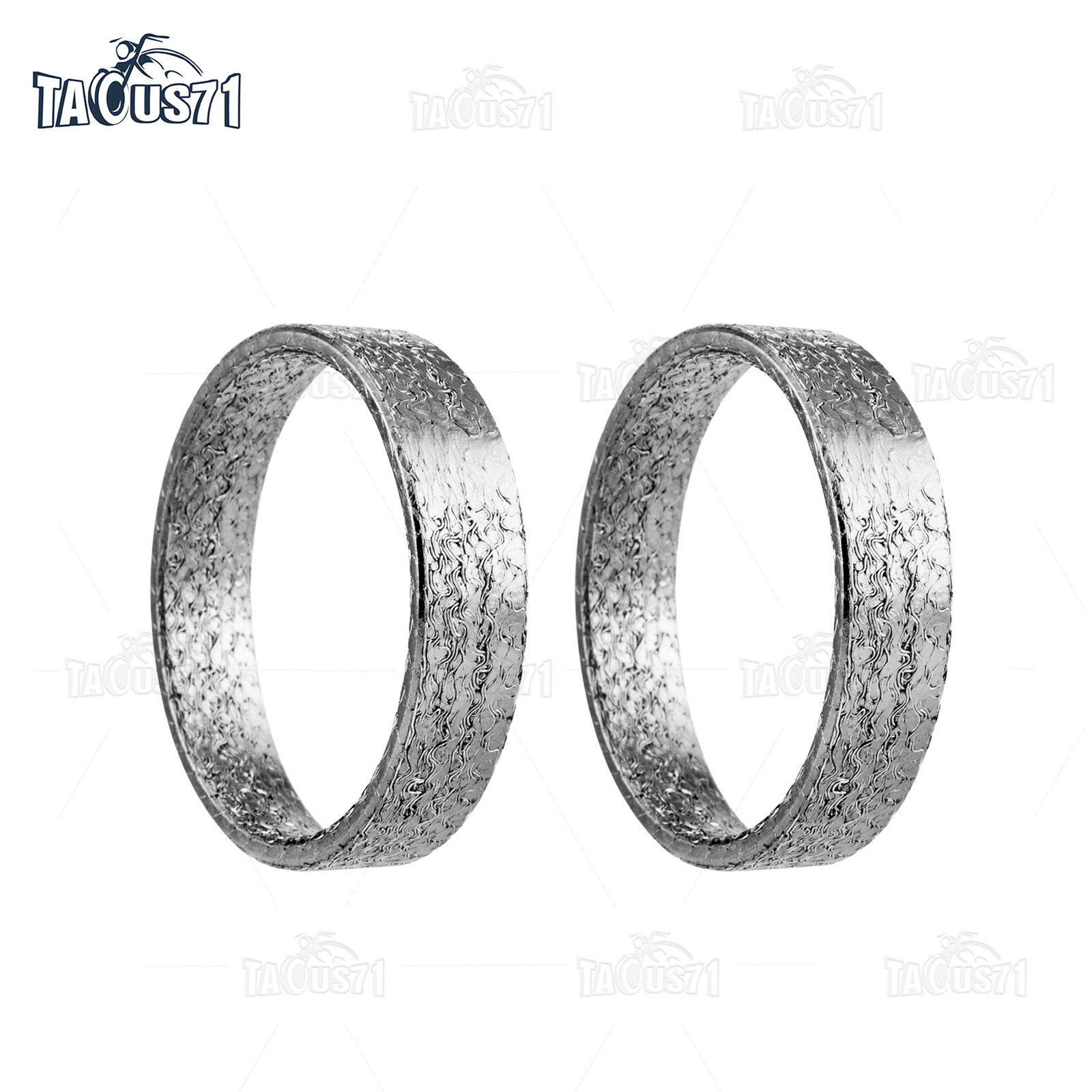 Pair Graphite Exhaust Gasket for Harley Big Twin and Sportster 84-UP