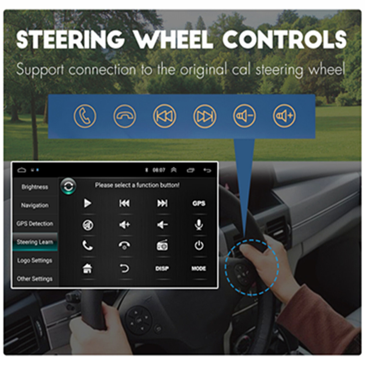 Stereo Car Radio For Carplay GPS Bluetooth Touch Screen Video Player Mirror Link