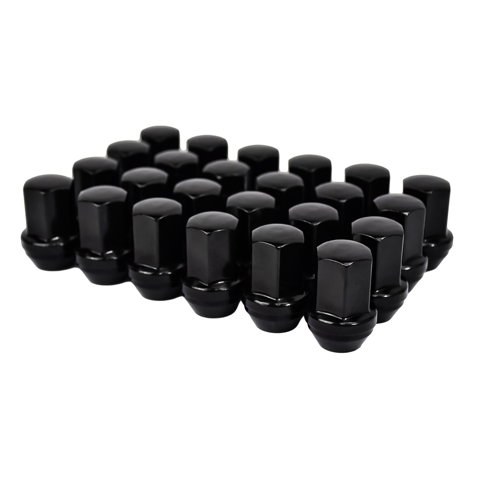 (24) 14x1.5 Black Factory Style Lug Nuts for Chevy Silverado 1500 Tahoe Colorado