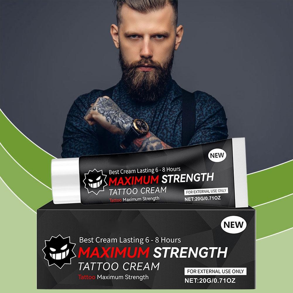 Tattoo Numibing Cream Gel 20g - Up to 6 Hours Extra Strength for Tattoos US