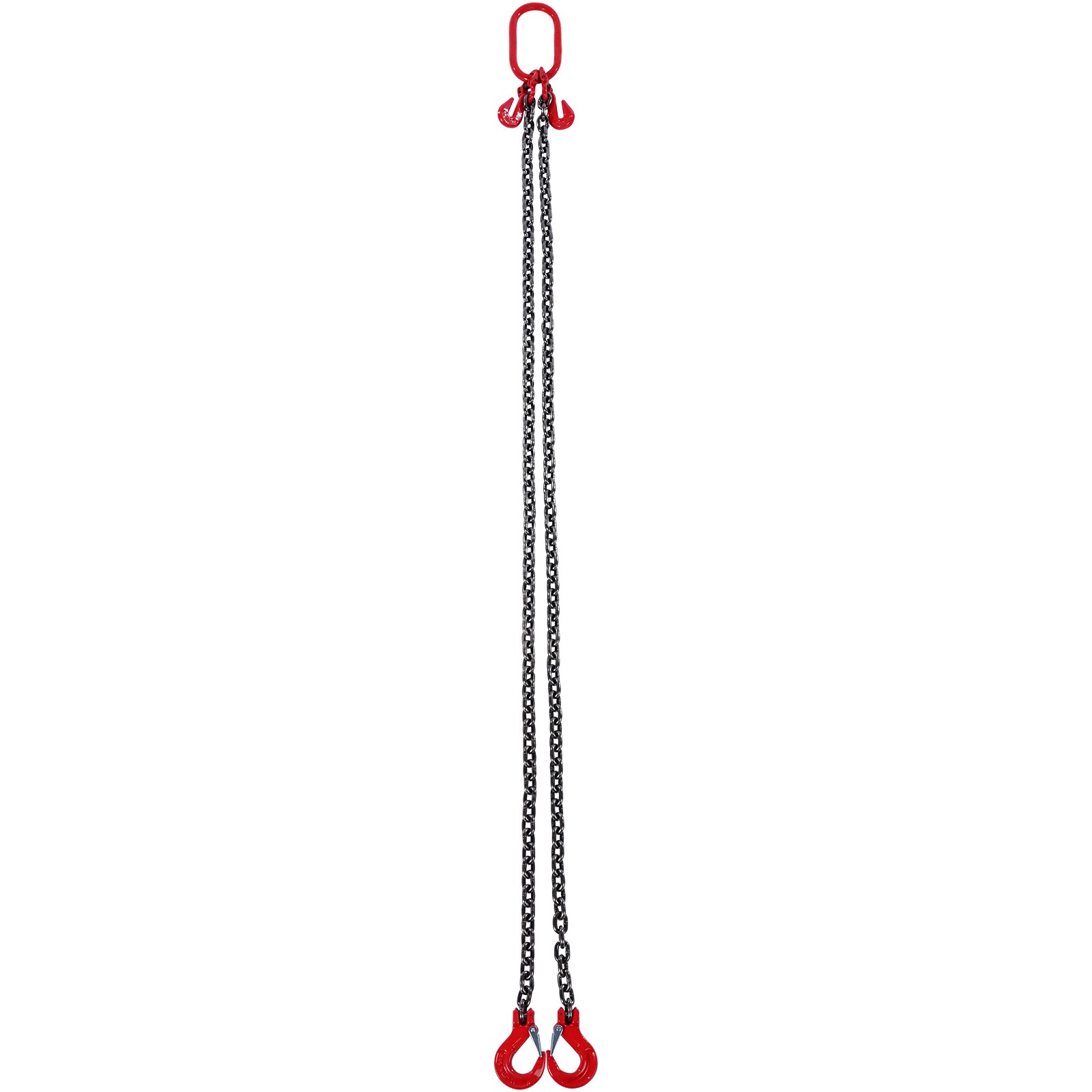VEVOR 5/16" x 6' Chain Sling 2 Legs G80 Lifting Chain with Grab Hooks 6600 lbs