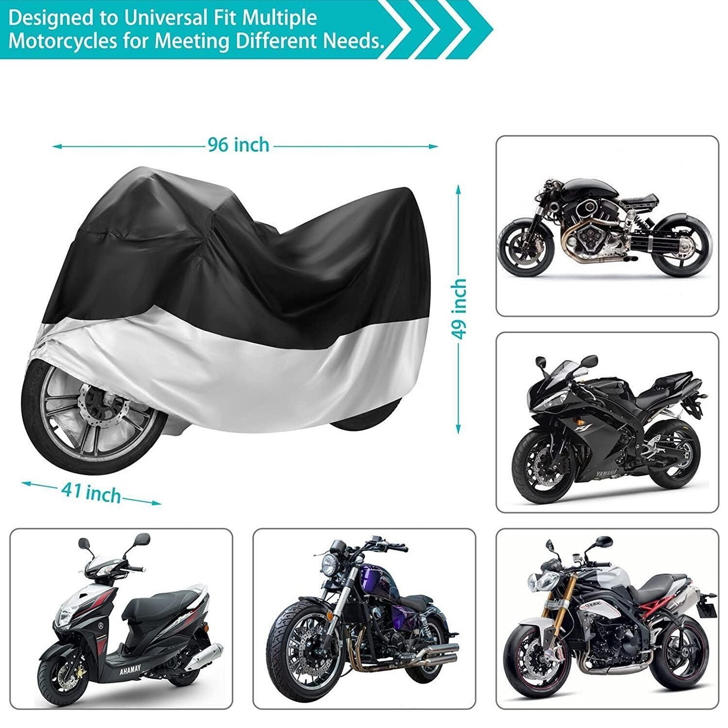 Capa Motocicleta Lona Para Motos Forro Cubre Moto Funda Tapa Universal XXL NEW