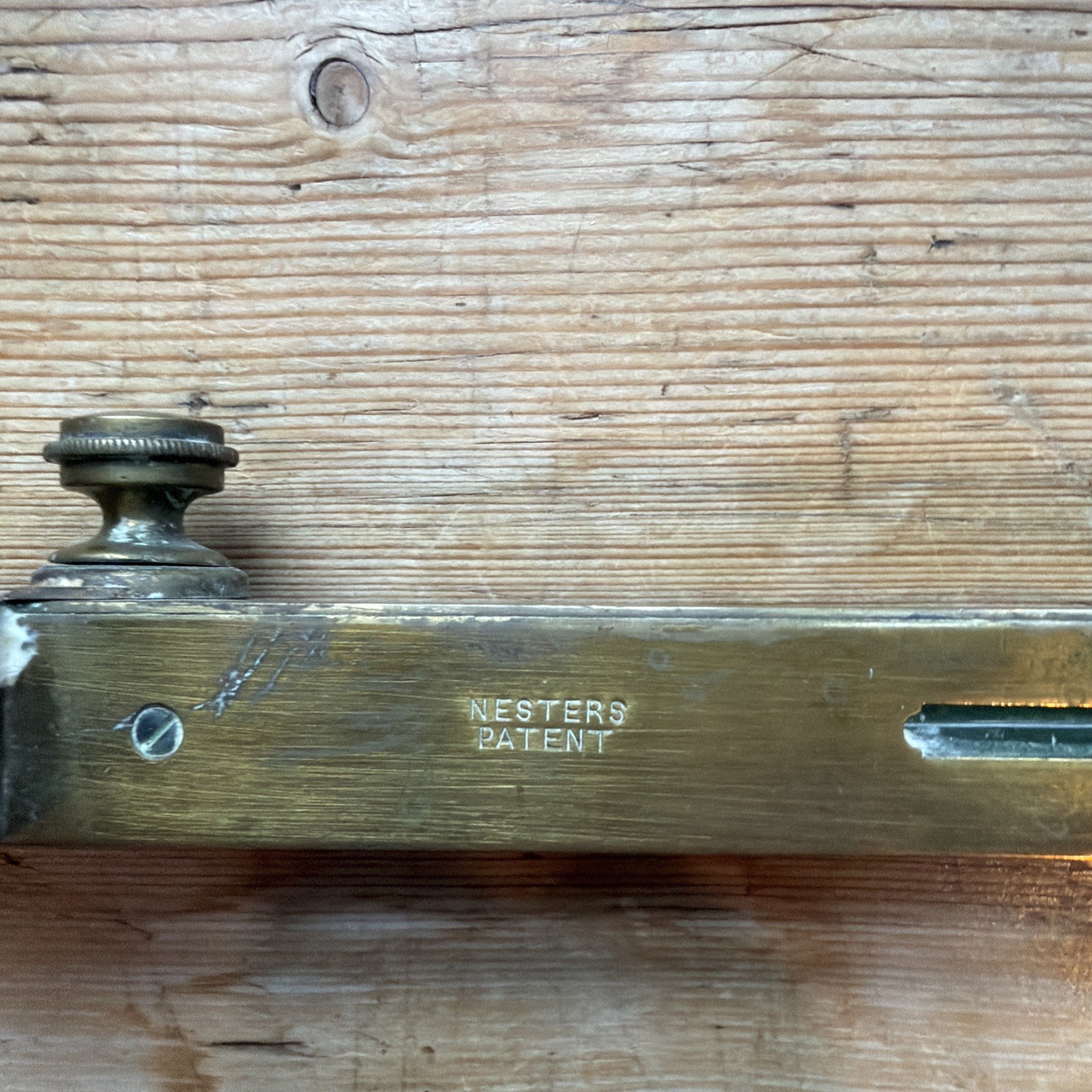FINE Antique clapboard gauge, Nesters Patent 1867
