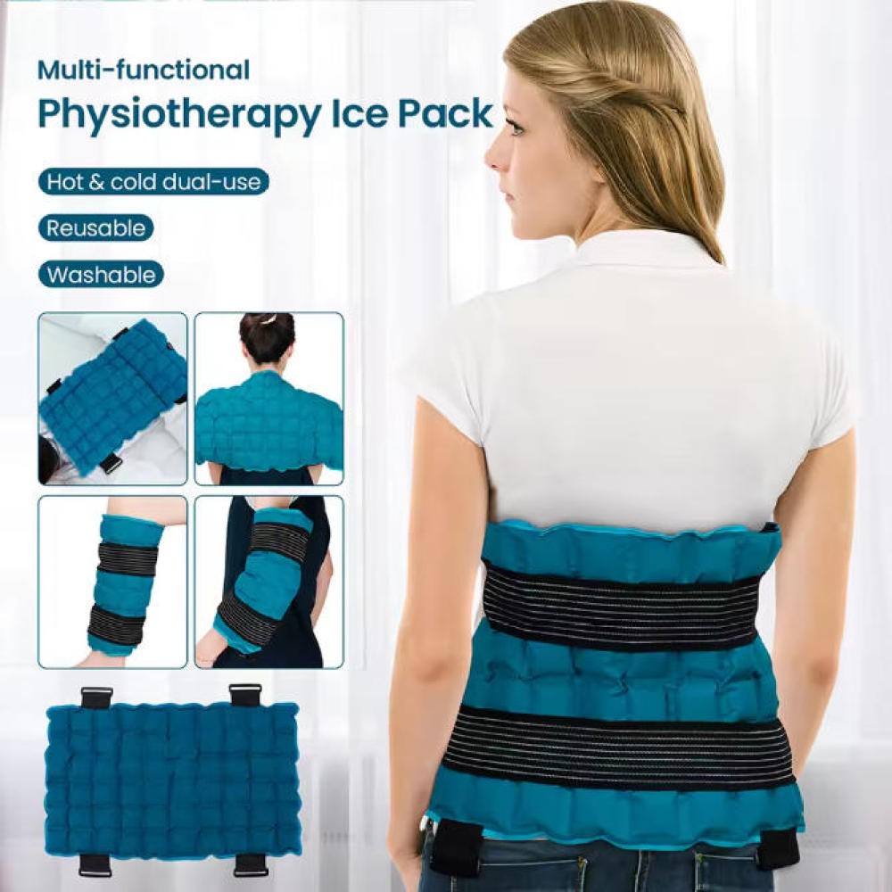 Reusable Ice Gel Pack Hot & Cold Therapy Heat Wrap Pad for Back Waist Hip Knee