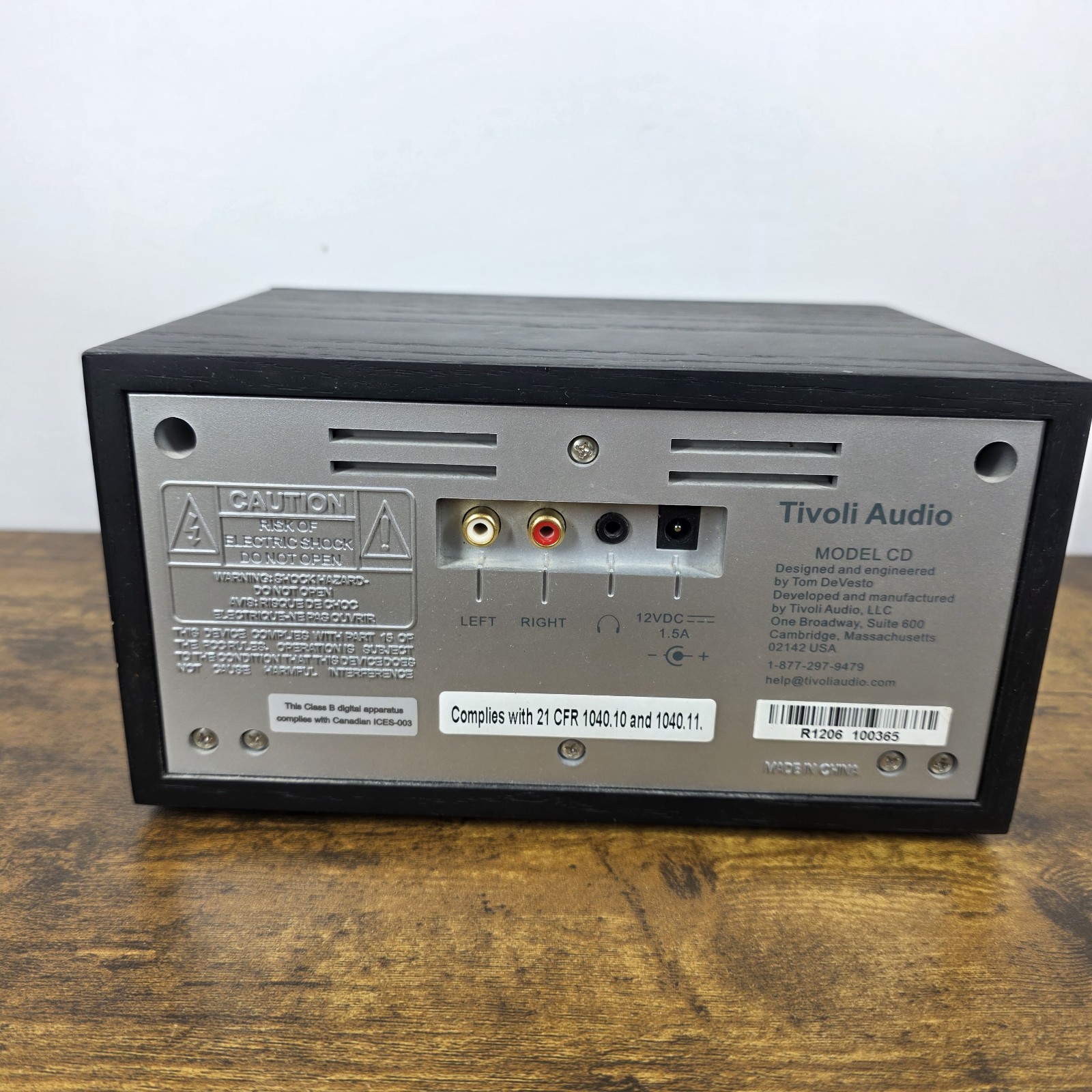 Tivoli Audio "Model CD" Micro Stereo CD Player with Power Supply - Tested Works