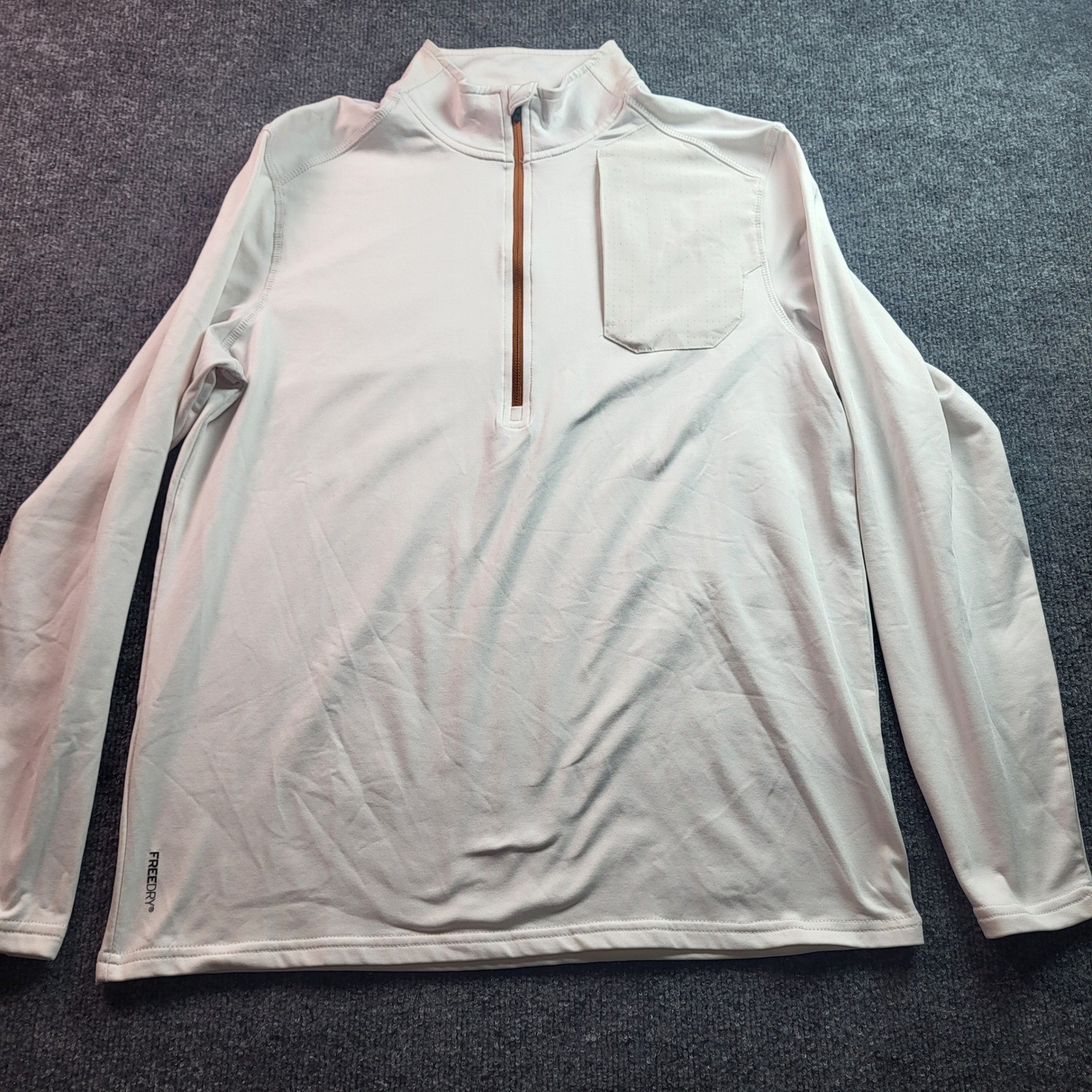 Eddie Bauer Motion Mens Medium Long Sleeve 1/4 Zip Freedry Pullover Shirt