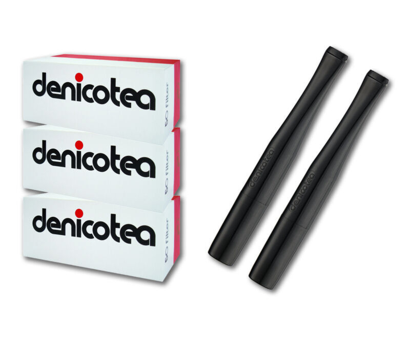 Denicotea Filter & Holder Combo 2- Standard Holders & 150 filters 24106