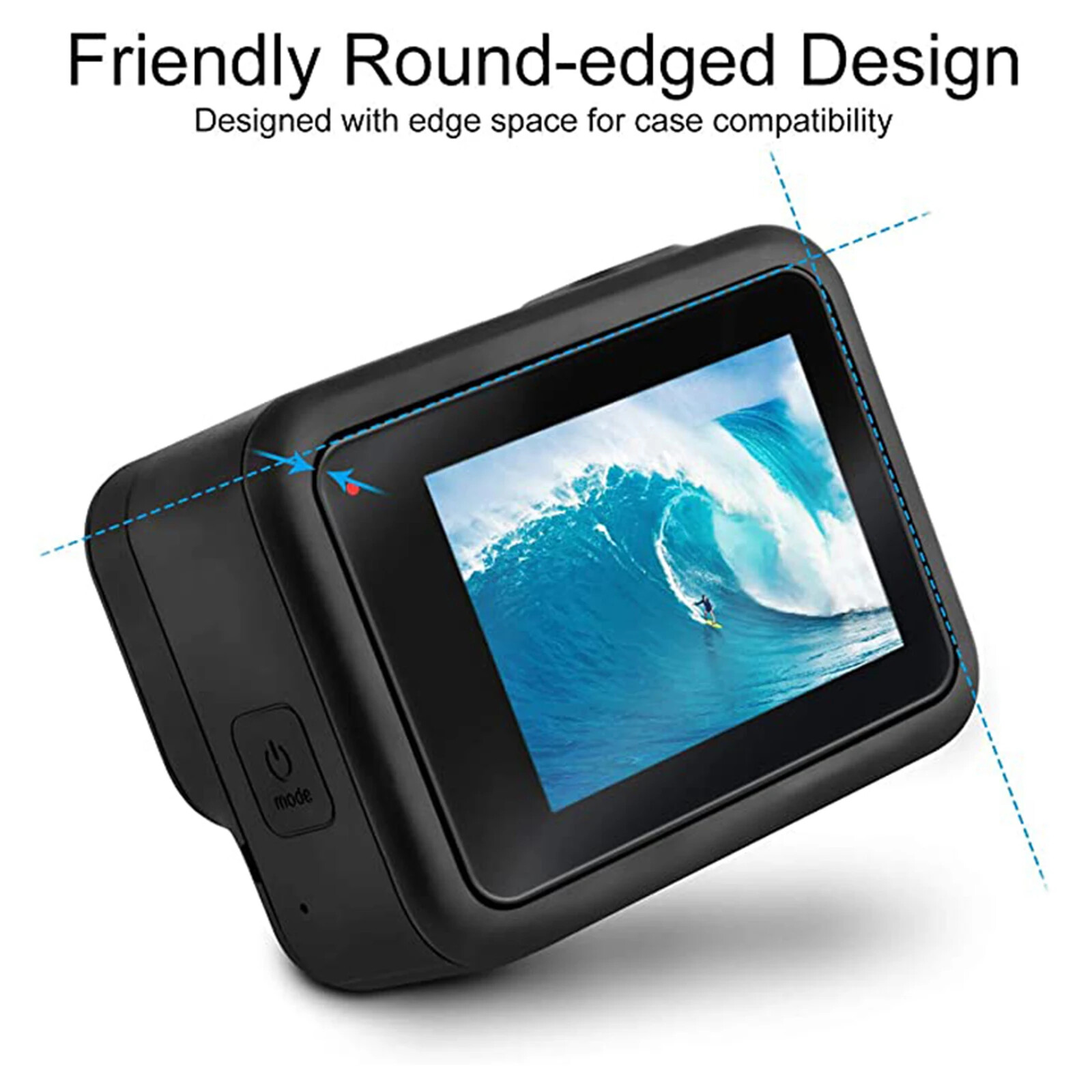 Black Silicone Case for GoPro Hero 12/11/10/9 Screen Protectors Lens Caps Kit