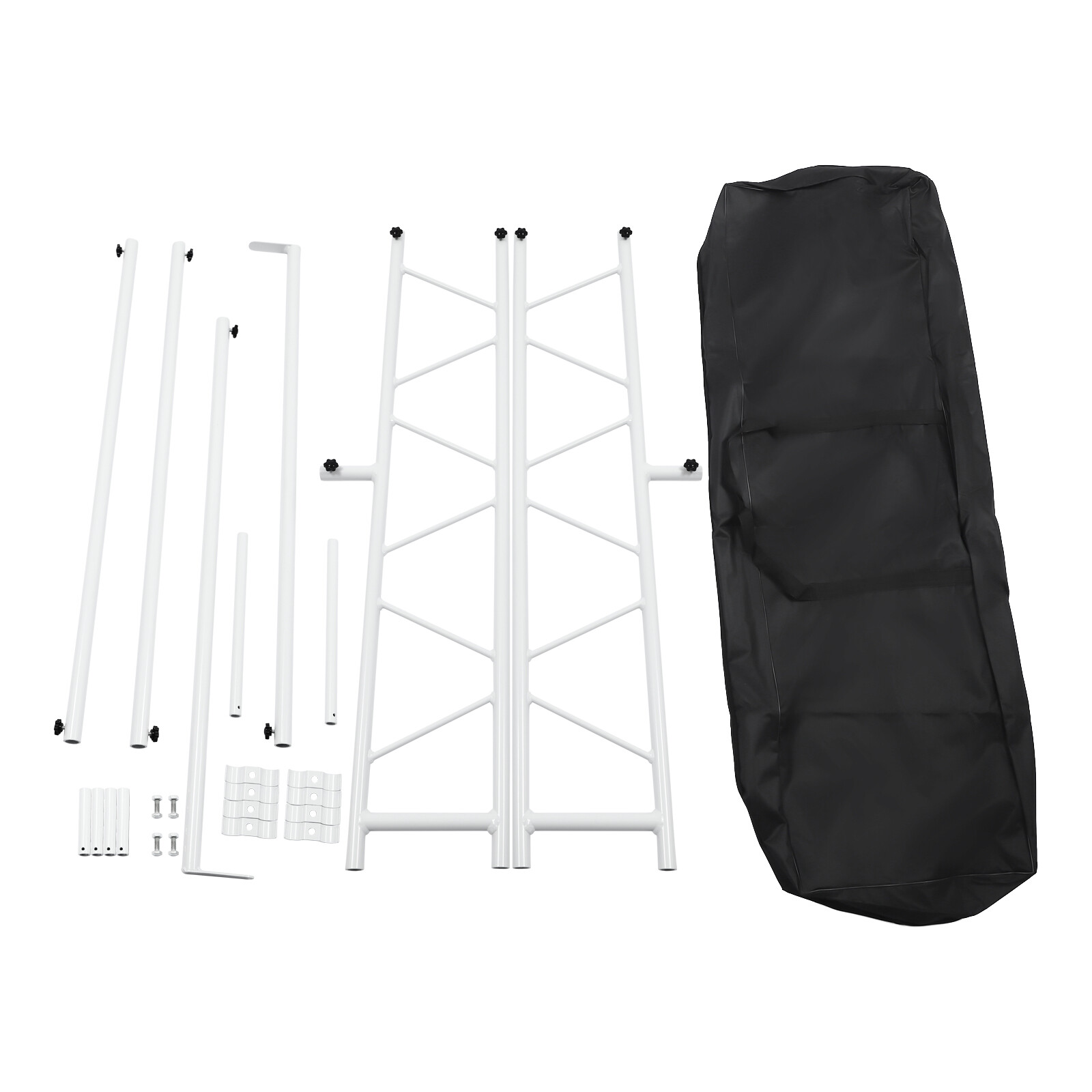 Light Truss Stand System, Trussing DJ Booth Kit 7x8ft Stage DJ Light Stand T-Bar