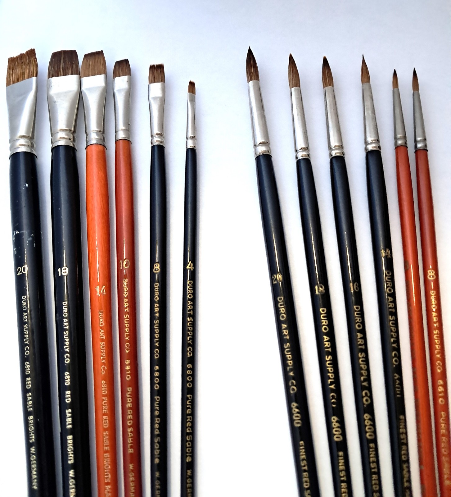 Finest RED SABLE Brushes Comparable To GRUMBACHER 626-B