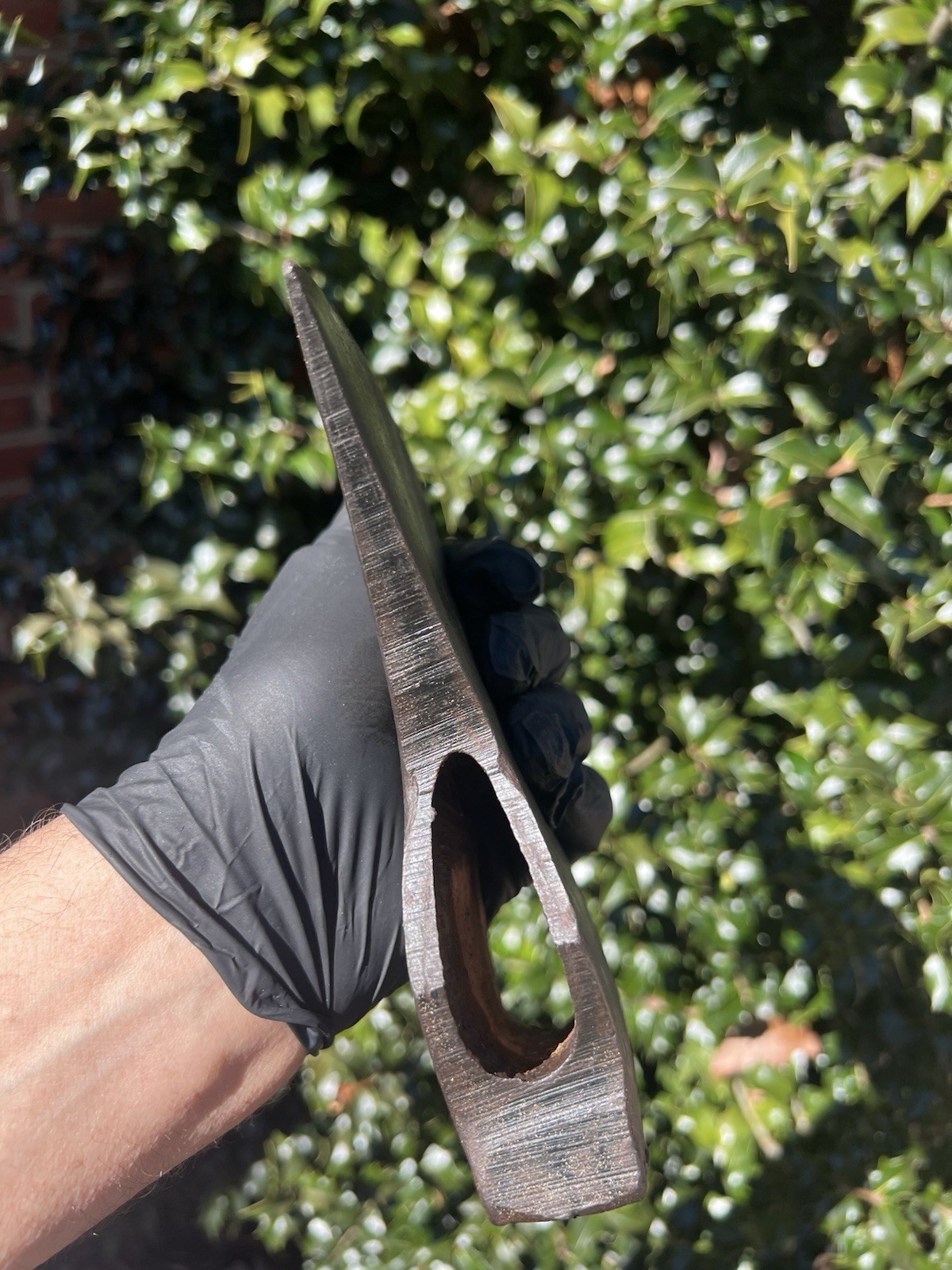 Vintage Mann Edge Tool Single Bit Axe Head Marked "M , 3 1/2." Jersey Pattern