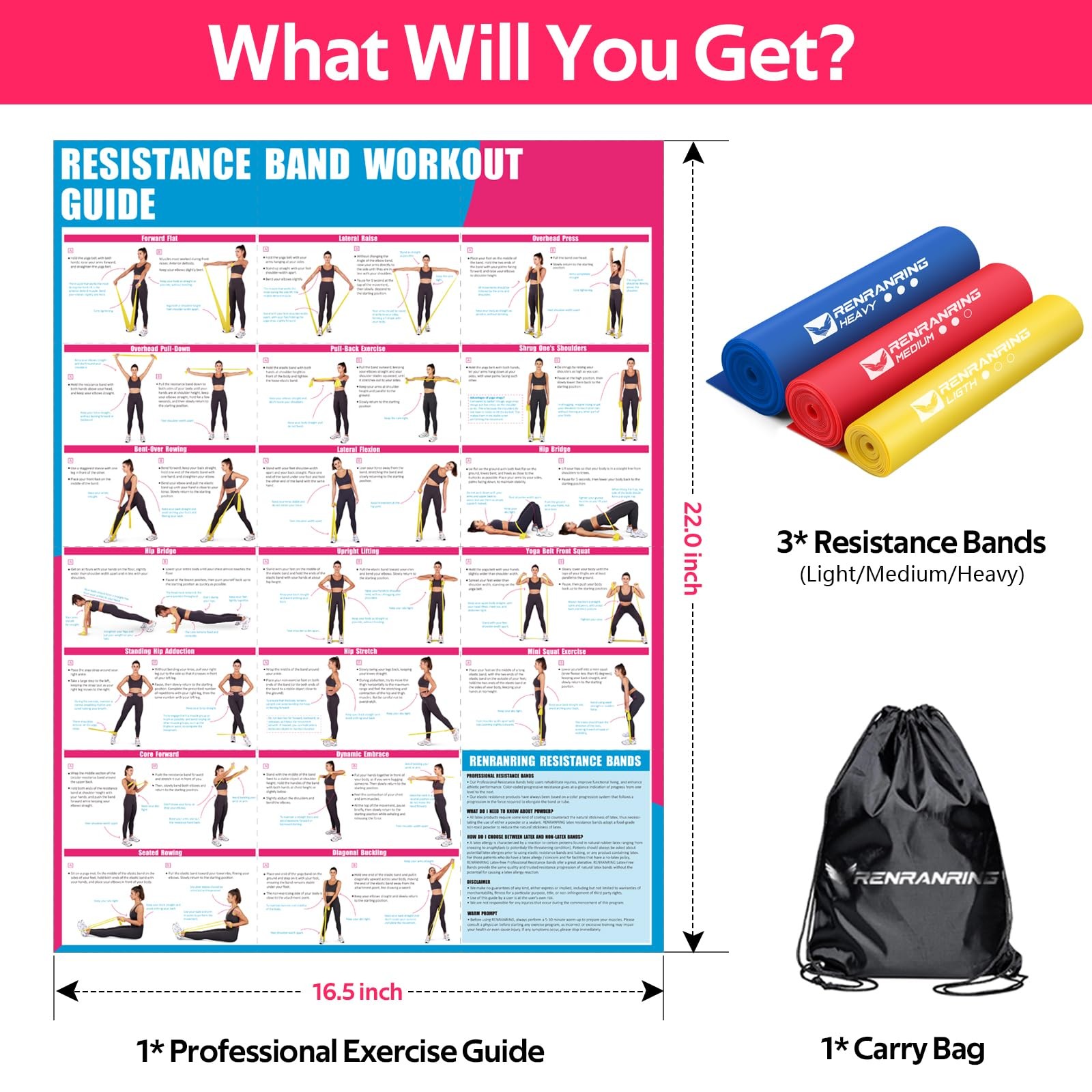 Resistance Bands for Working Out, Exercise Bands for Physical Therapy, Stretc...