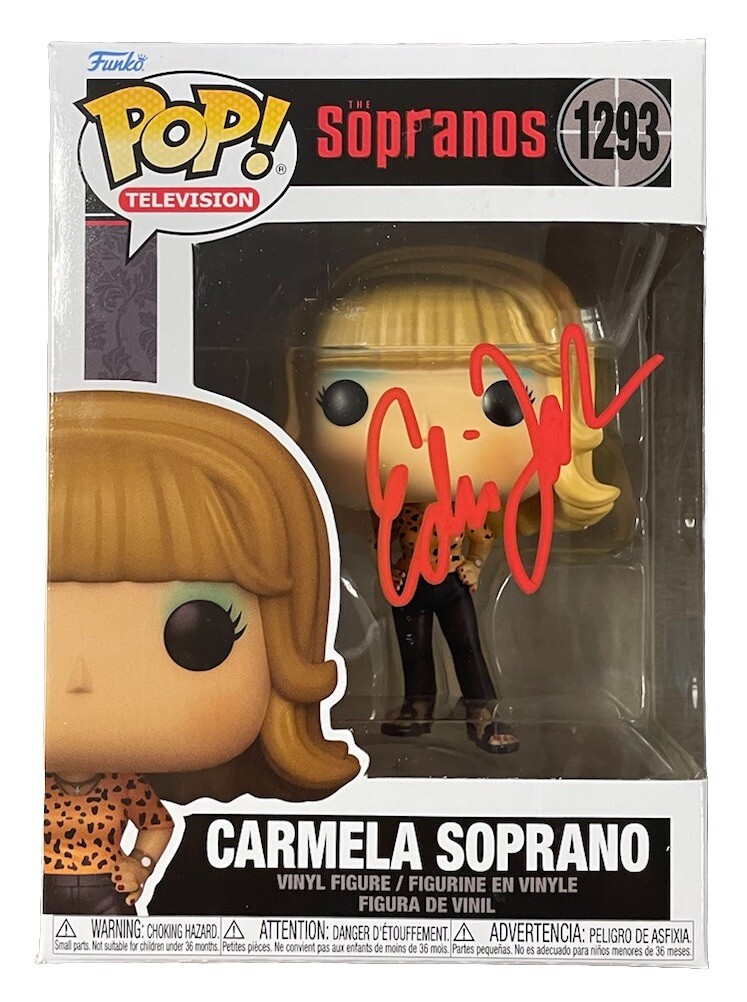 Edie Falco Signed Carmela Soprano Funko Pop #1293 The Sopranos Beckett Witnessed