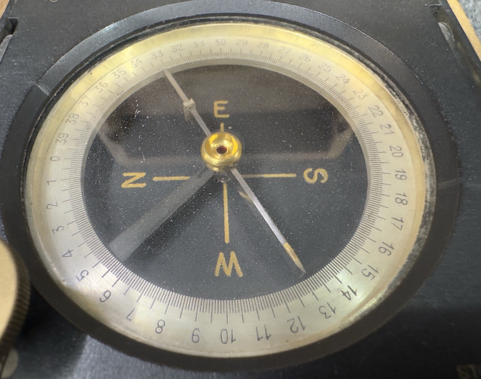 Antique Stoppani Engineering / Transit Compass in Wood Box