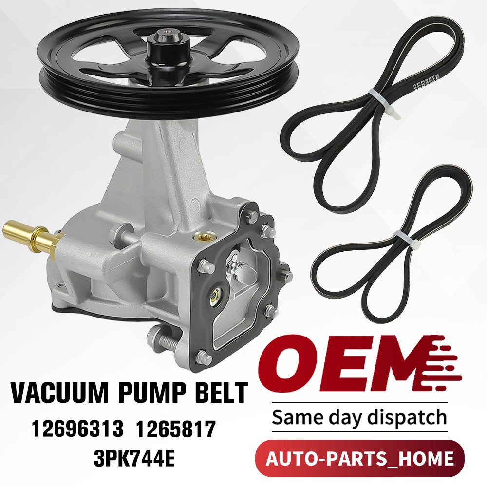 Vacuum Pump&Belt For Chevrolet Suburban Tahoe Silverado GMC Yukon Escalade 15-20