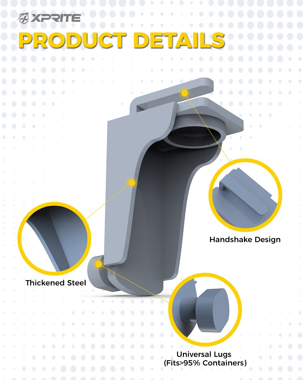 New Shipping Container Jack Lug with Handle, Jack Leveling Attachment 44092lbs