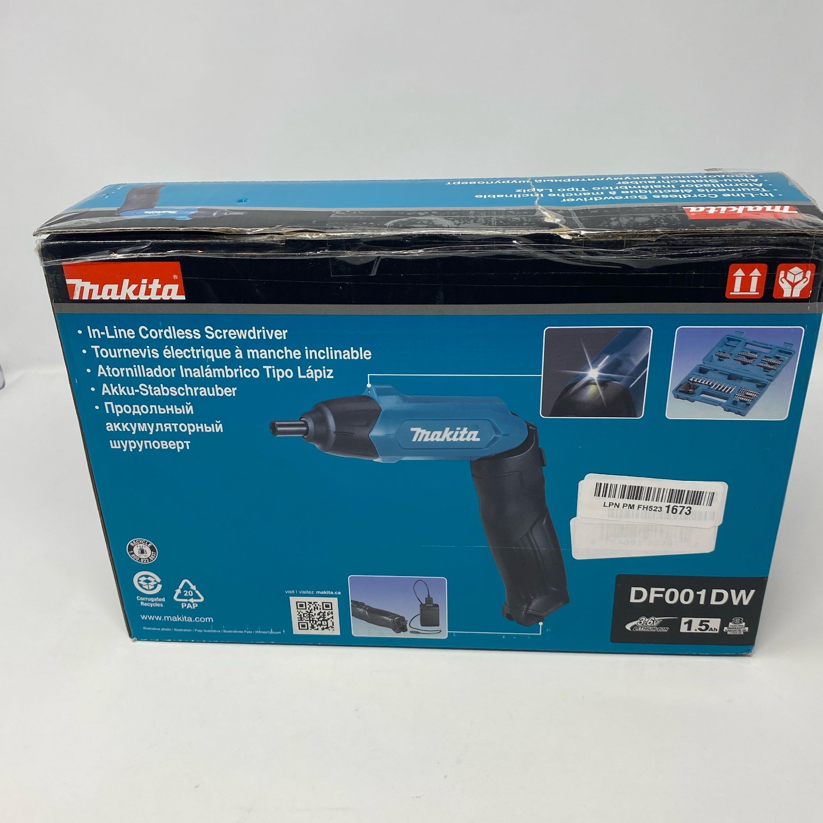 3.6V Lithium Ion Drill With Pistol Grip And 81 Piece Accessory Bit Set