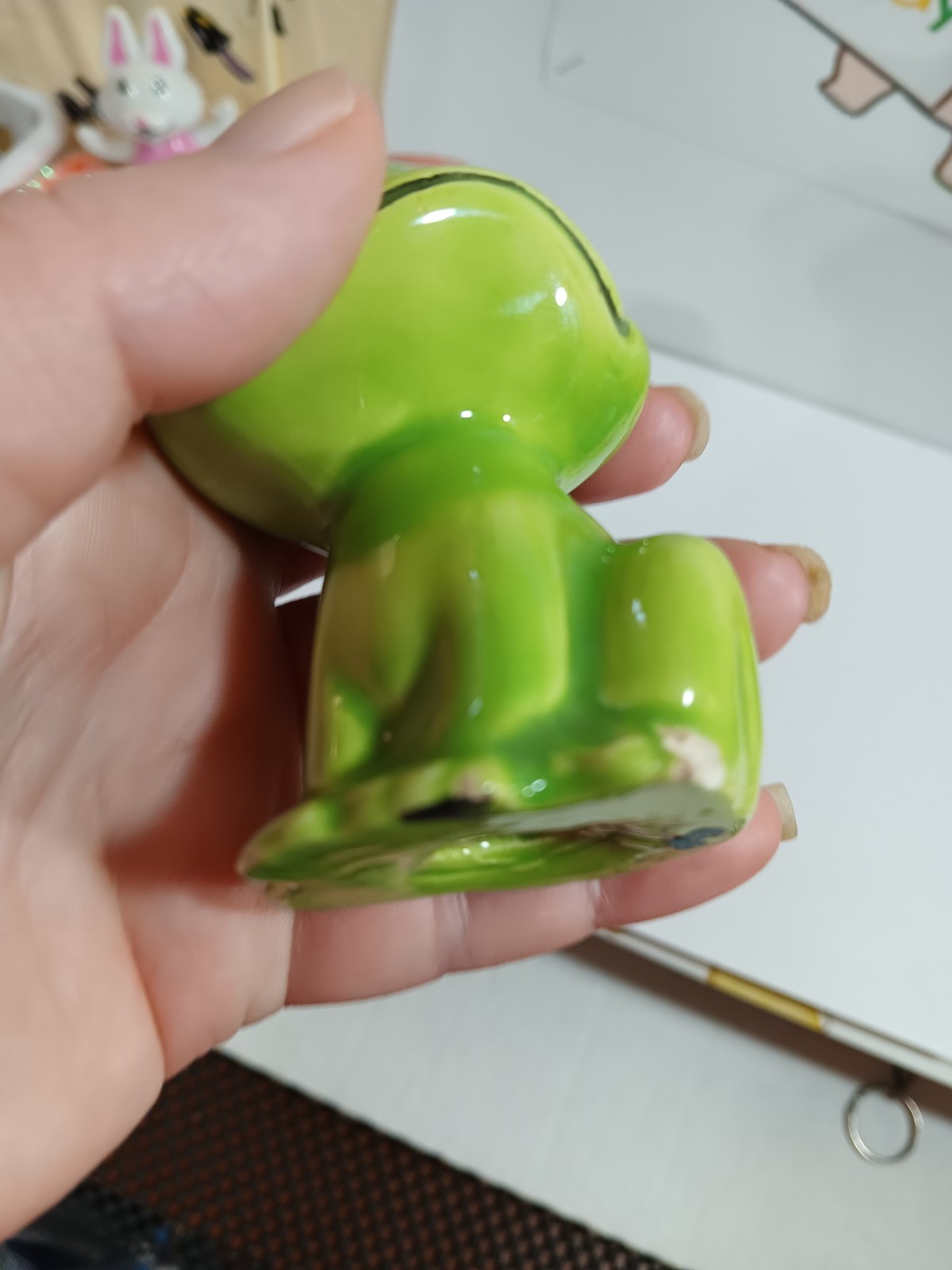 VTG NEIL THE FROG SALT & PEPPER SHAKERS CERAMIC 1970'S SET SEARS AND ROEBUCK!!!