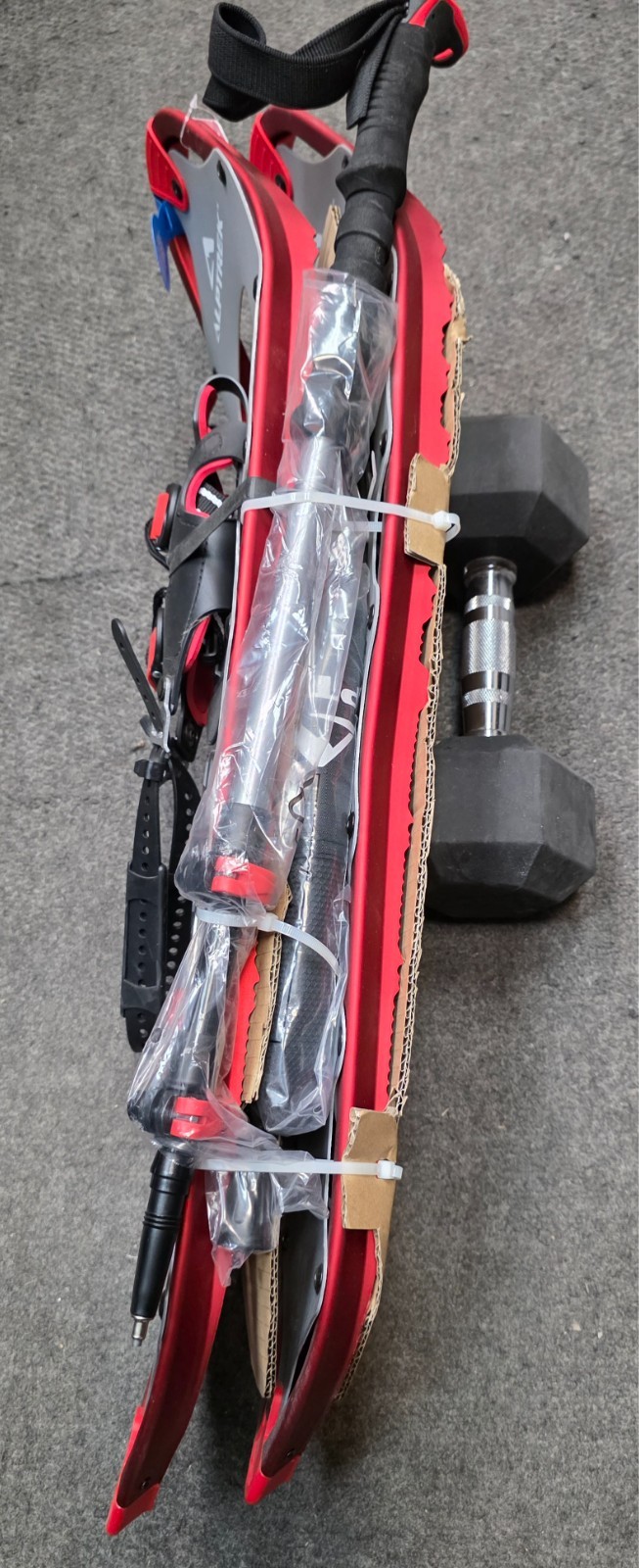 ALPTREK PRO 930 Snowshoes Complete Kit w/ Poles Bag 250lb Capacity Large 30"