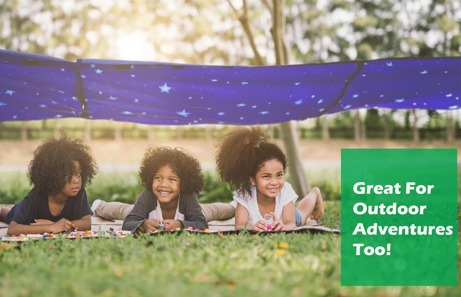 Blanket Fort Building Kit for Kids 4-8 8-12+ - Make a Portable Playhouse, Pla...