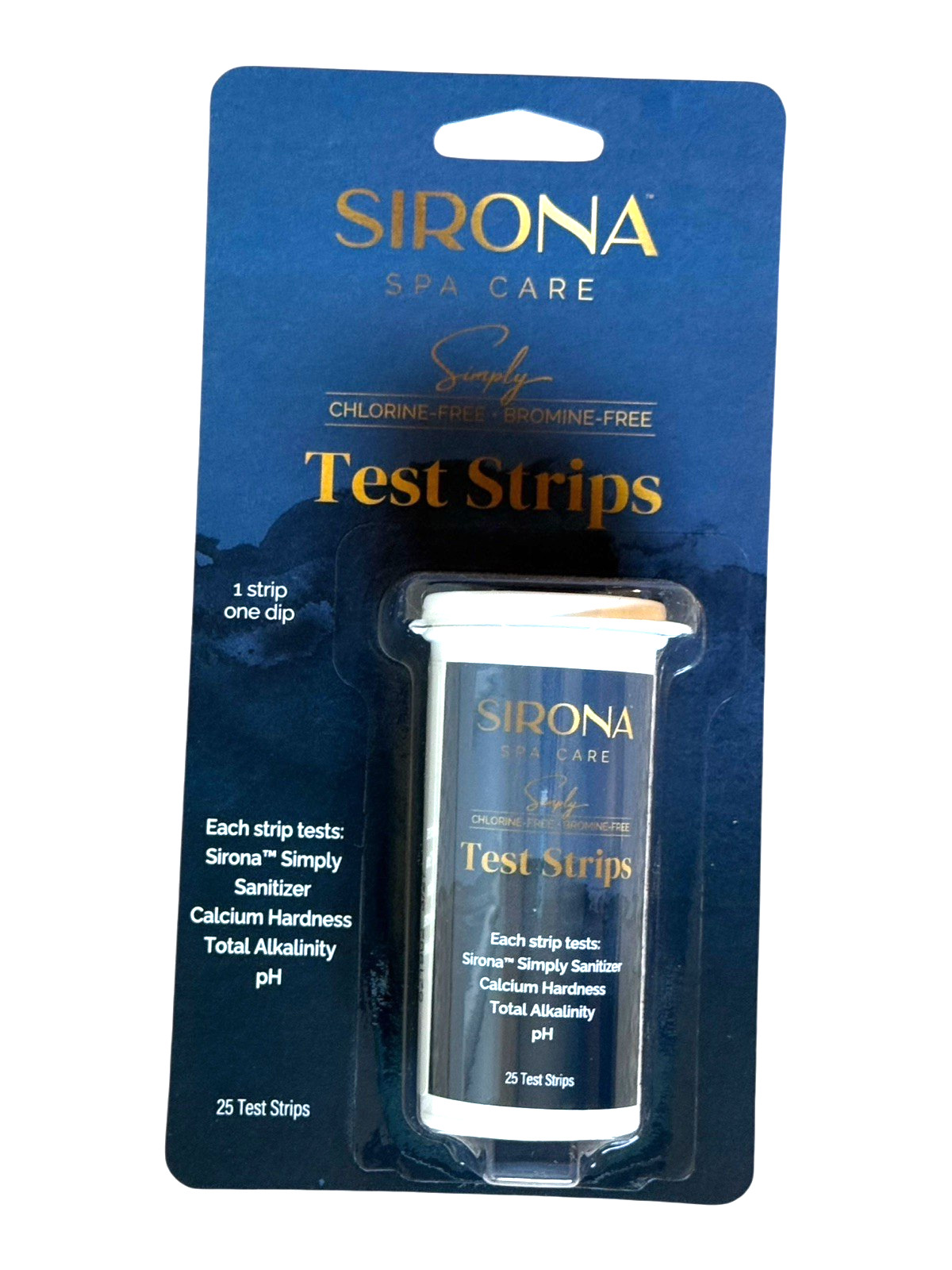 Sirona Simply Spa Care Test Strip, 25 Pool Testing Strips, 1 Dip Instant Results