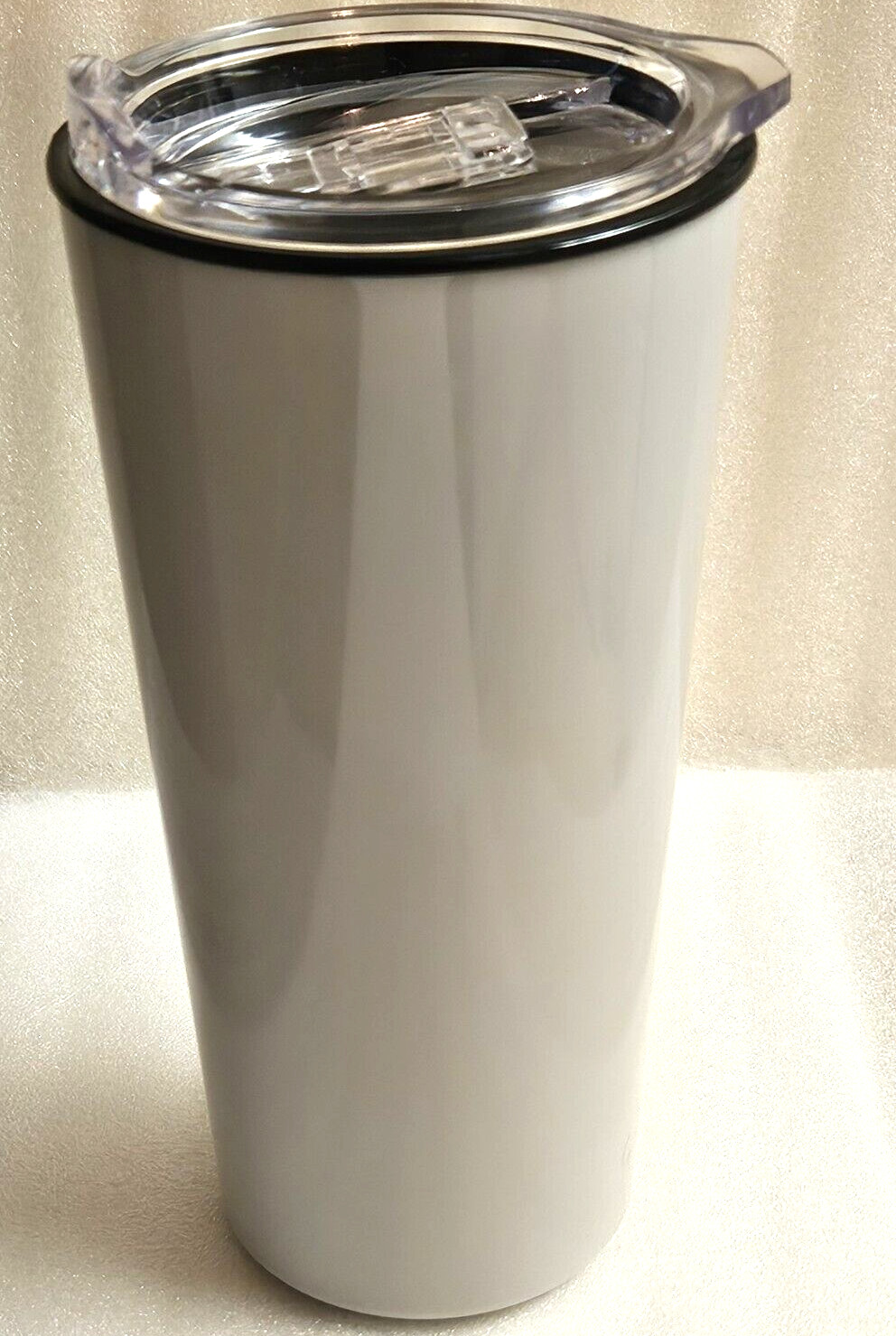 Wells Fargo Bank Grey Travel Cup Mug Tumbler Thermal 16 oz Hot/Cold New..