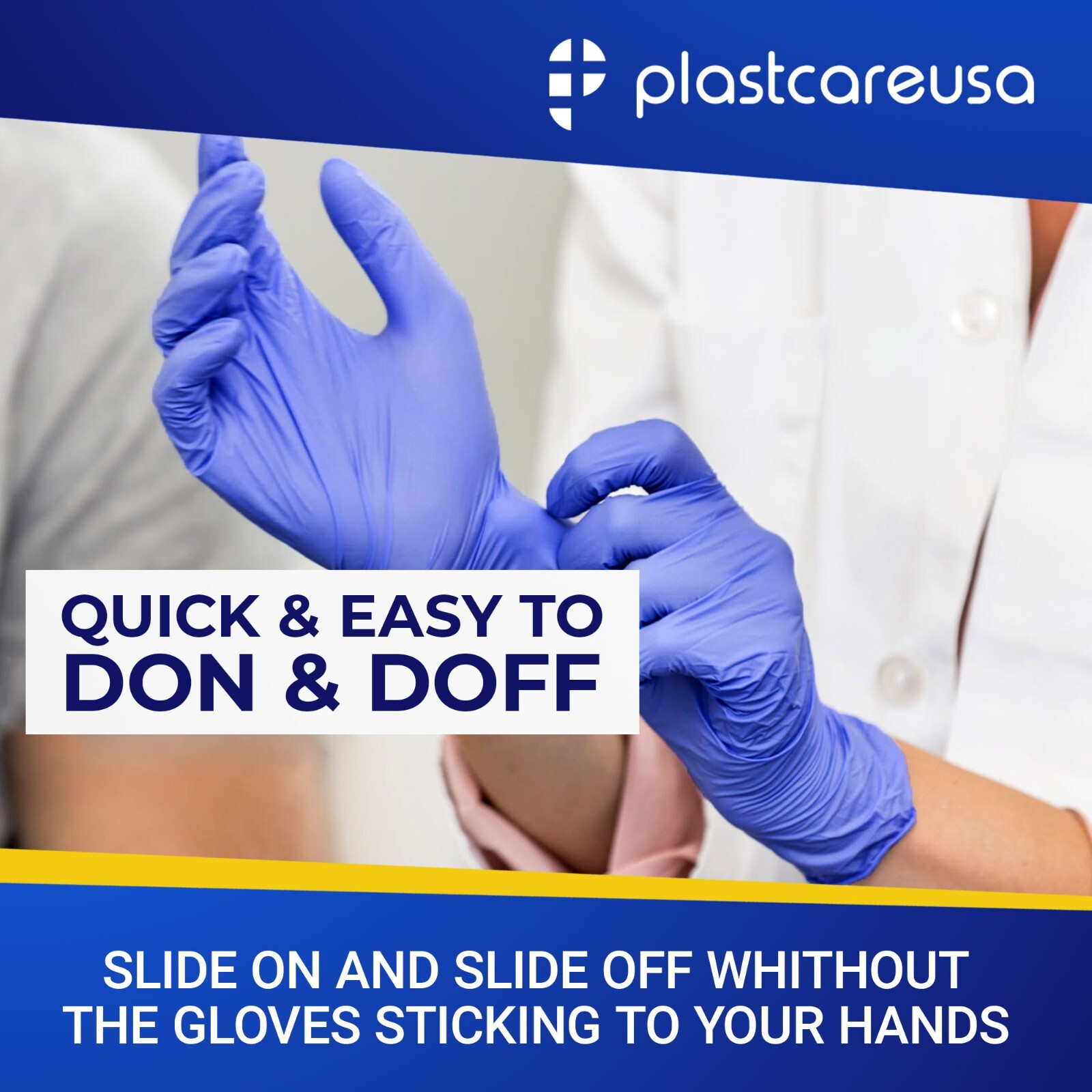 1000 Nitrile Disposable Medical Exam Gloves 3.5 Mil. (Vinyl, Latex, Powder Free)