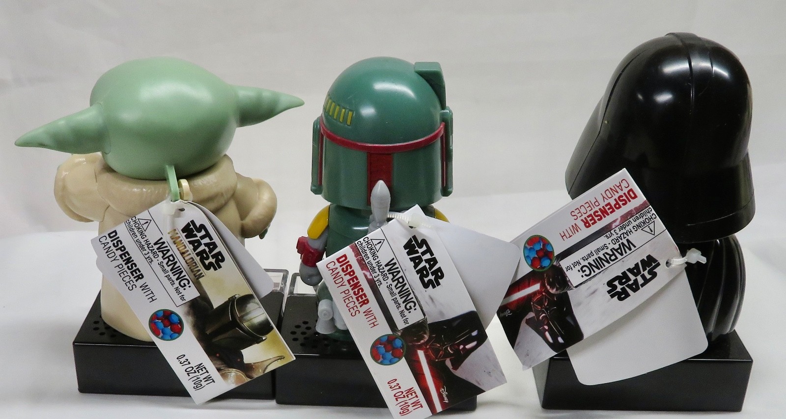 ✨STAR WARS~Darth Vader & Boba Fett & Yoda ~Talking Candy Dispensers w/ Sound