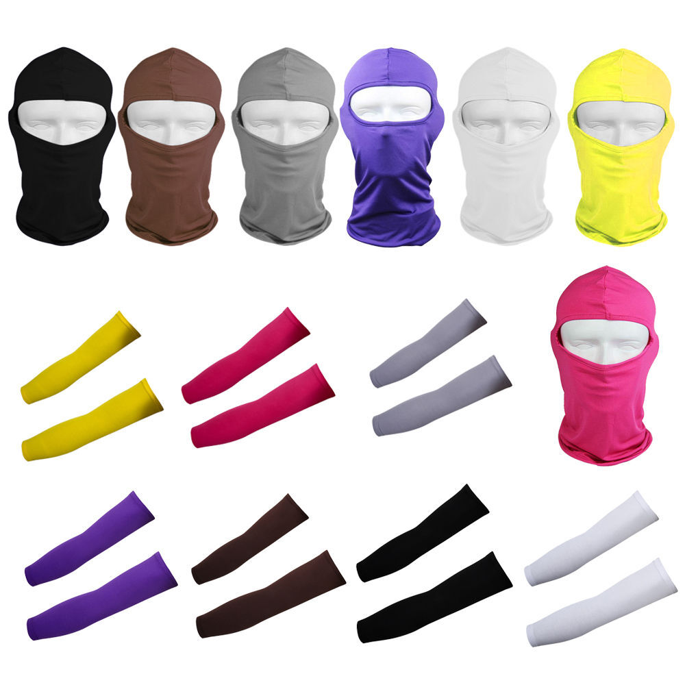 Ice Sense Armguards Balaclava Full Face Mask UV Protection Breathable Fit Unisex