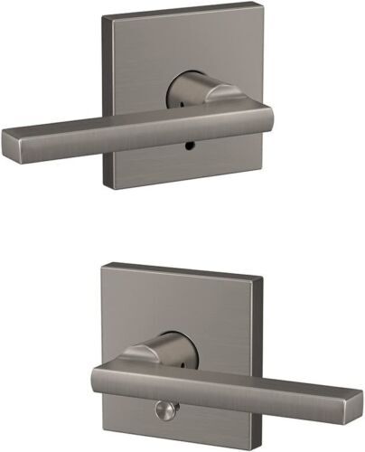 Schlage Latitude Passage Door Lever Set with Collins Trim, FC21 LAT COL