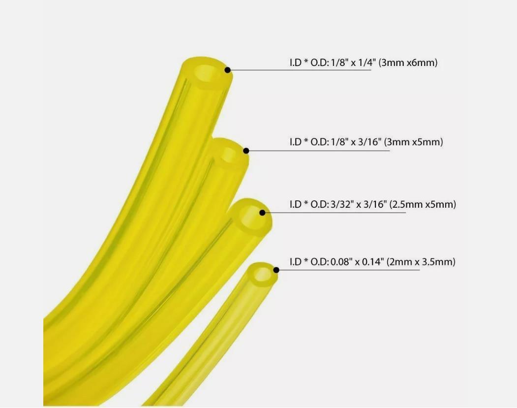 4 Sizes Petrol Fuel Gas Line Pipe Hose Tubing For String Trimmer Chainsaw Blower