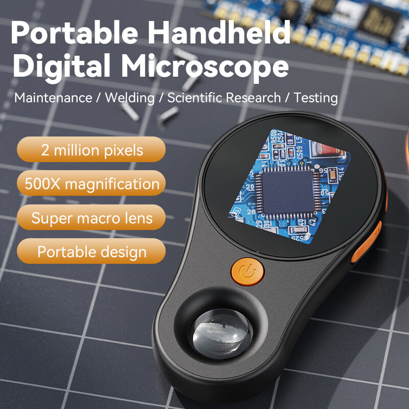 500X Digital Microscope 1080P 2.0inch Video Coin Microscop with Magnifying Glass