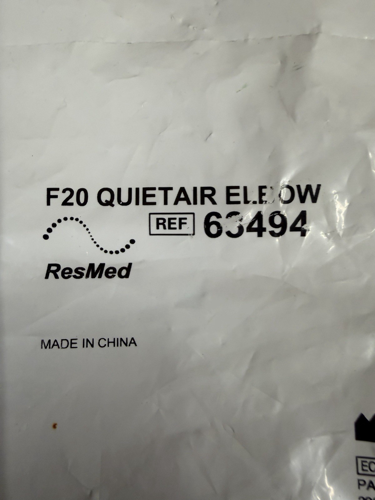 Resmed AirFit F20/F30 Replacement QuietAir Elbow for CPAP Mask