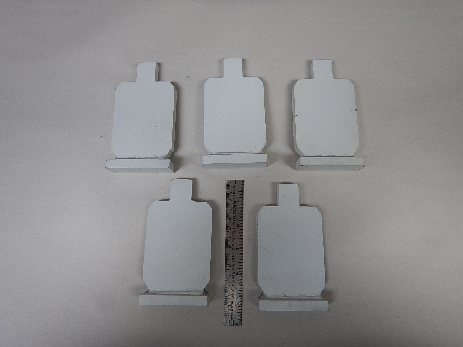 IPSC / IDPA Silhouette Targets - 5 Pieces - 3/8" thick AR500