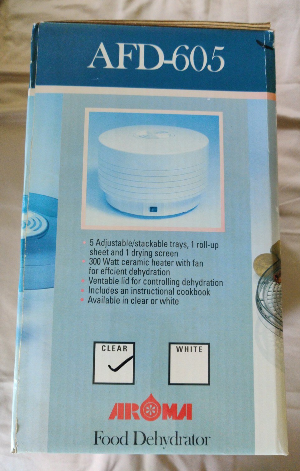 Food Dehydrator Aroma AFD-605 New Dried Fruits And Variety Of Jerky And Snacks