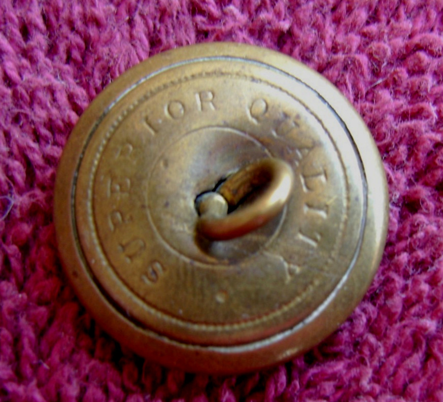 CIVIL WAR C.S.A. CONFEDERATE INFANTRY FULL SIZE COAT BUTTON NON DUG