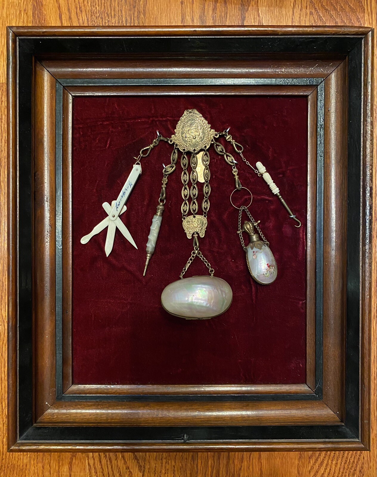 Victorian Antique Gold Filled Chatelaine