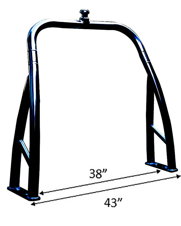 Origin Aluminum Black Ski Tow Bar for Pontoon Boats Outboard Motor Pylon Pole