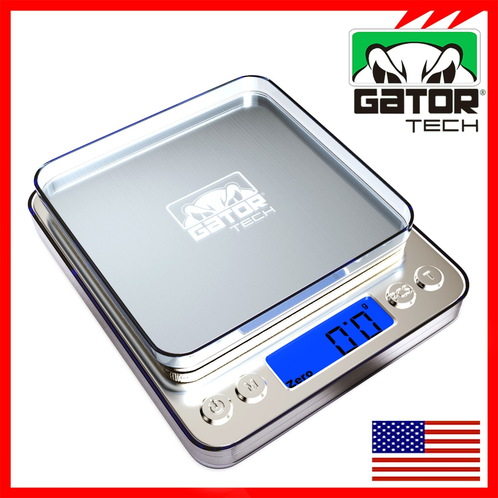Digital Weight Scale Kitchen Jewelry Gold Grain Food MiniSize Gram 2000g x 0.1g