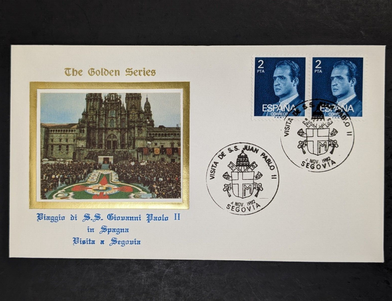 Pope John Paul II, The Golden Series Trip to Spain, 18 Covers Plus Stamps