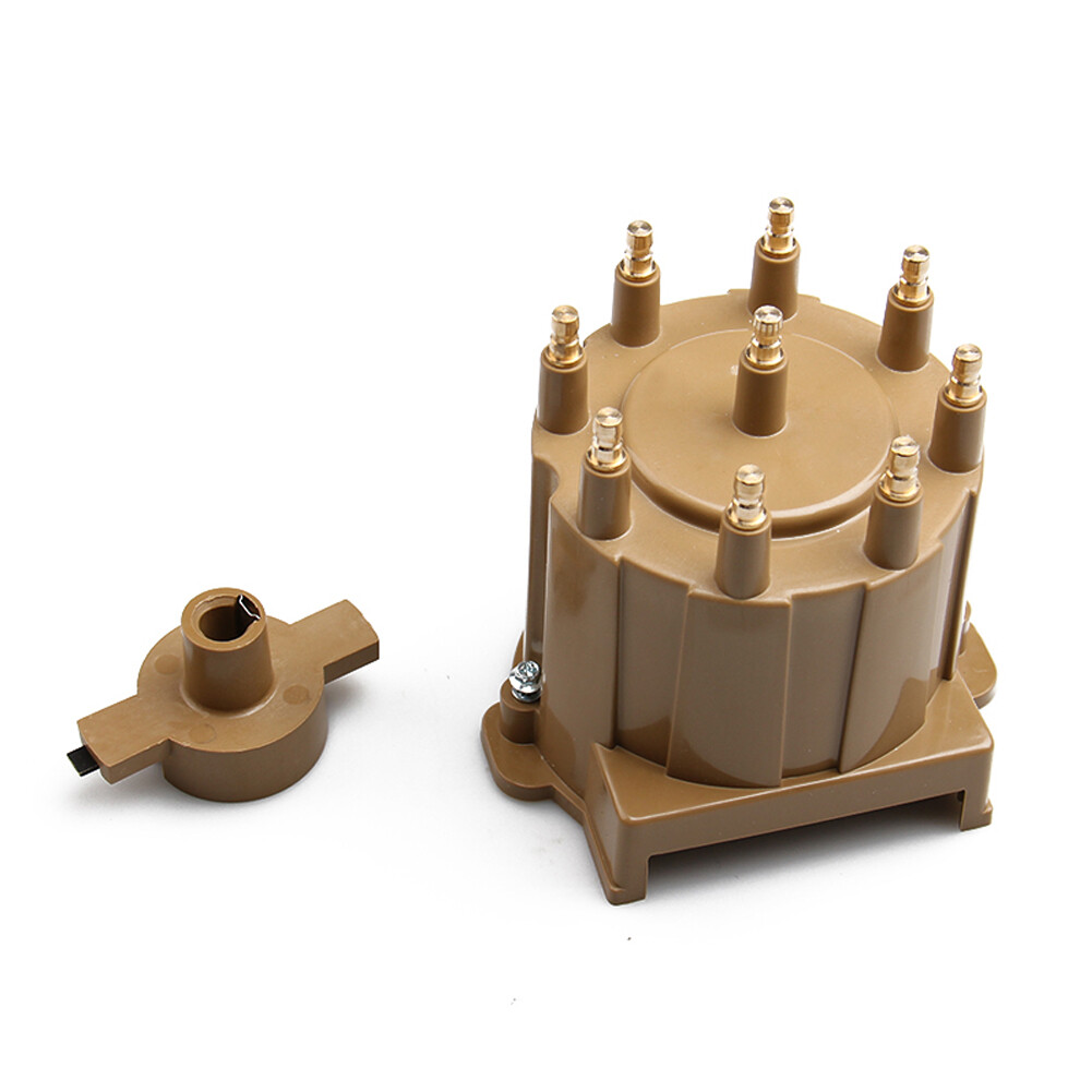 Distributor Cap+Rotor Button Kit For Chevy Pontiac GMC HEI 305 350 454 5.7L 5.0L