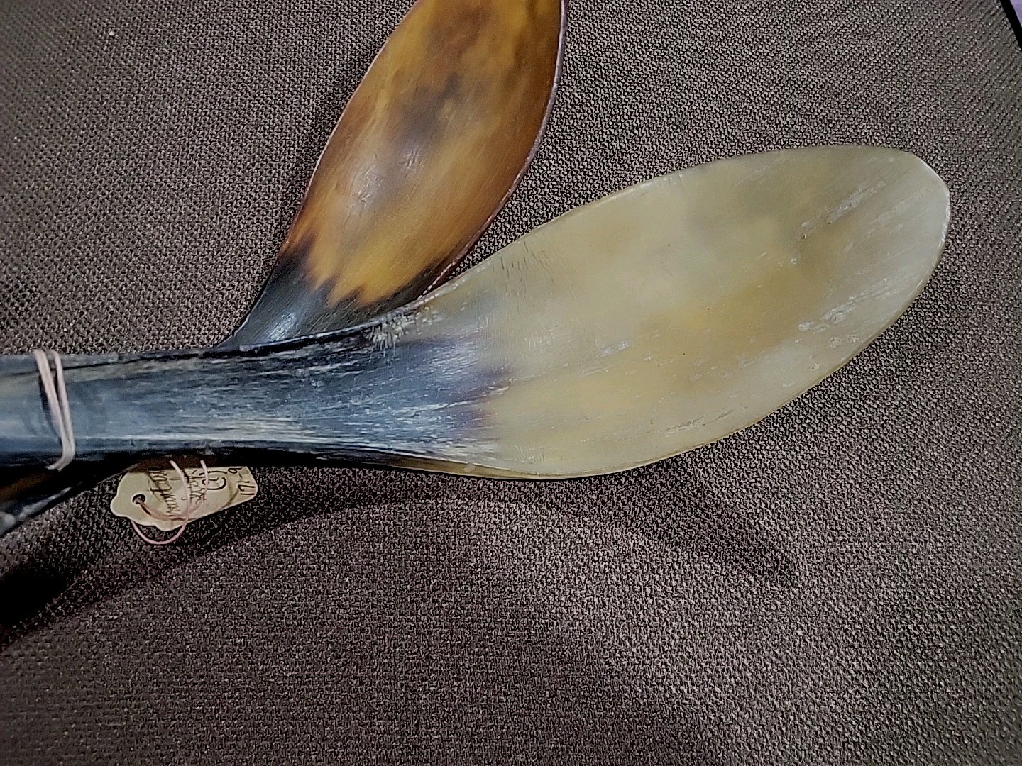 (2) Ahousaht Northwest Indian Inuit West Vancouver Canada B.C. Sheep Horn Spoons