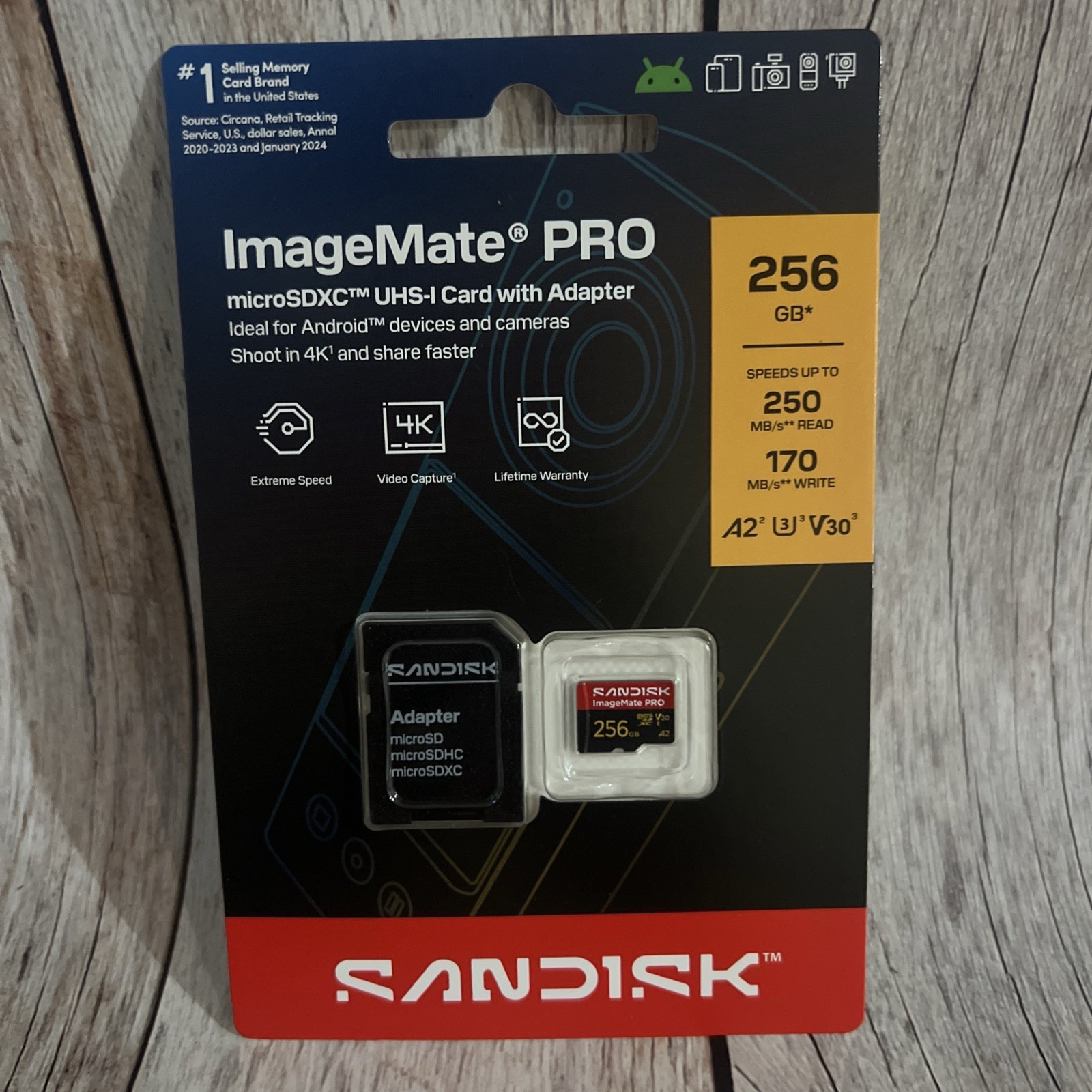 SanDisk 256GB ImageMate PRO microSDXC UHS-1 Memory Card