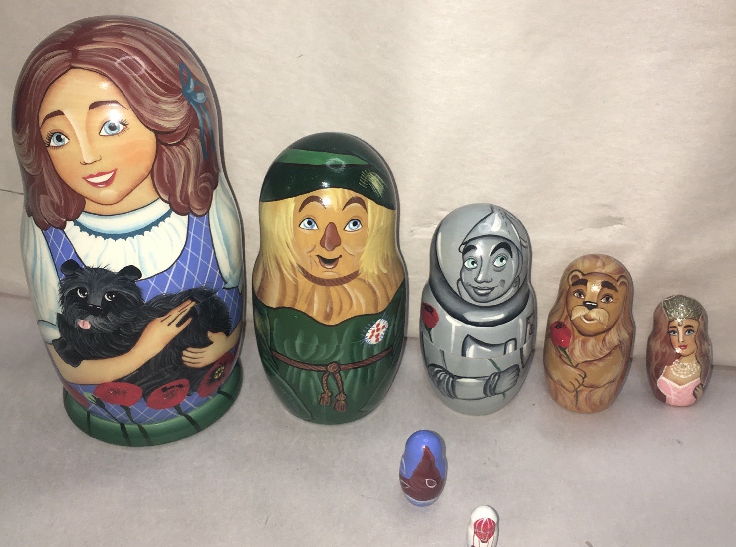 Wizard of Oz Golden Cockerel Collection Russian Nestling Dolls Signed by Artist