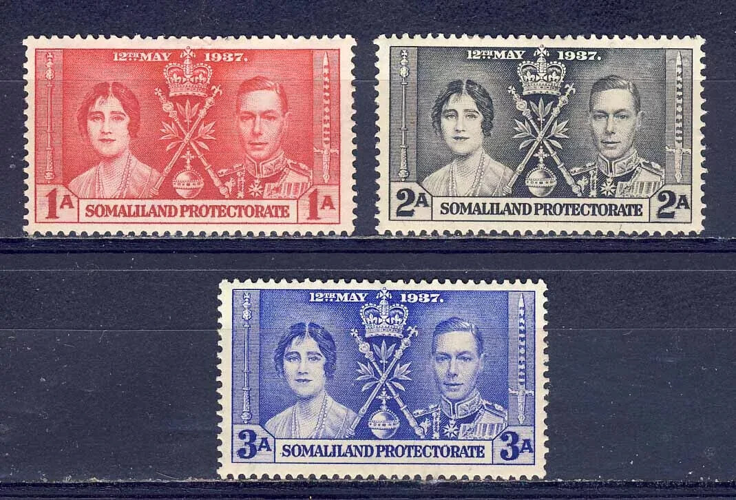 Somaliland 1937 Coronation set  SG 90-92 MM mint *COMBINED POSTAGE*