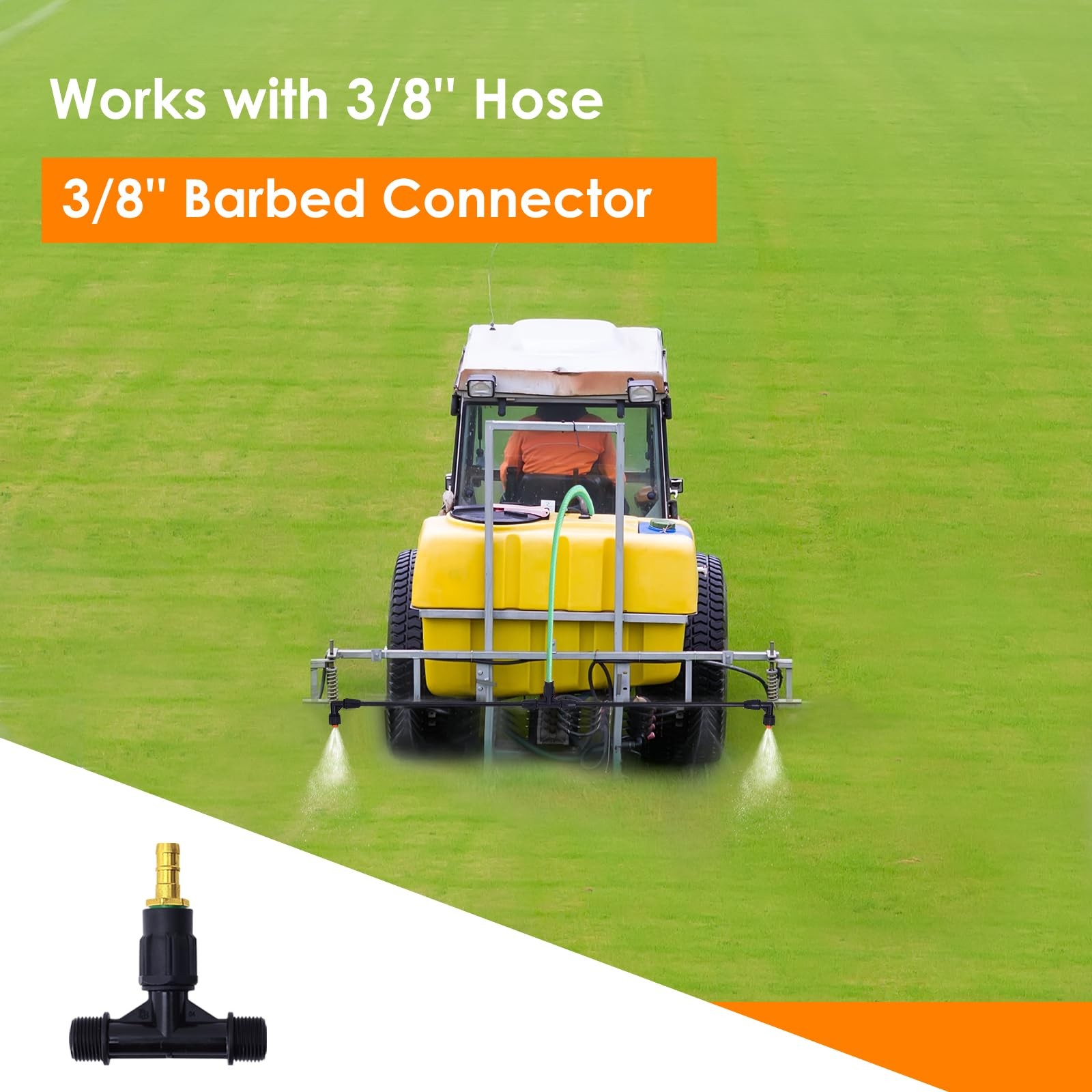 Sprayer Boom Wand for ATV - with Cone Fan Nozzles, Wide-Coverage Agricultura...