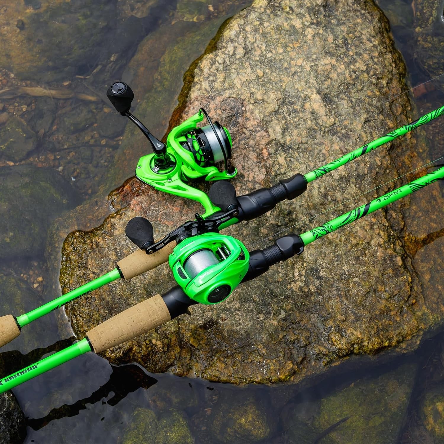KastKing Zephyr Dual-tip Fishing Rod & Reel Combo