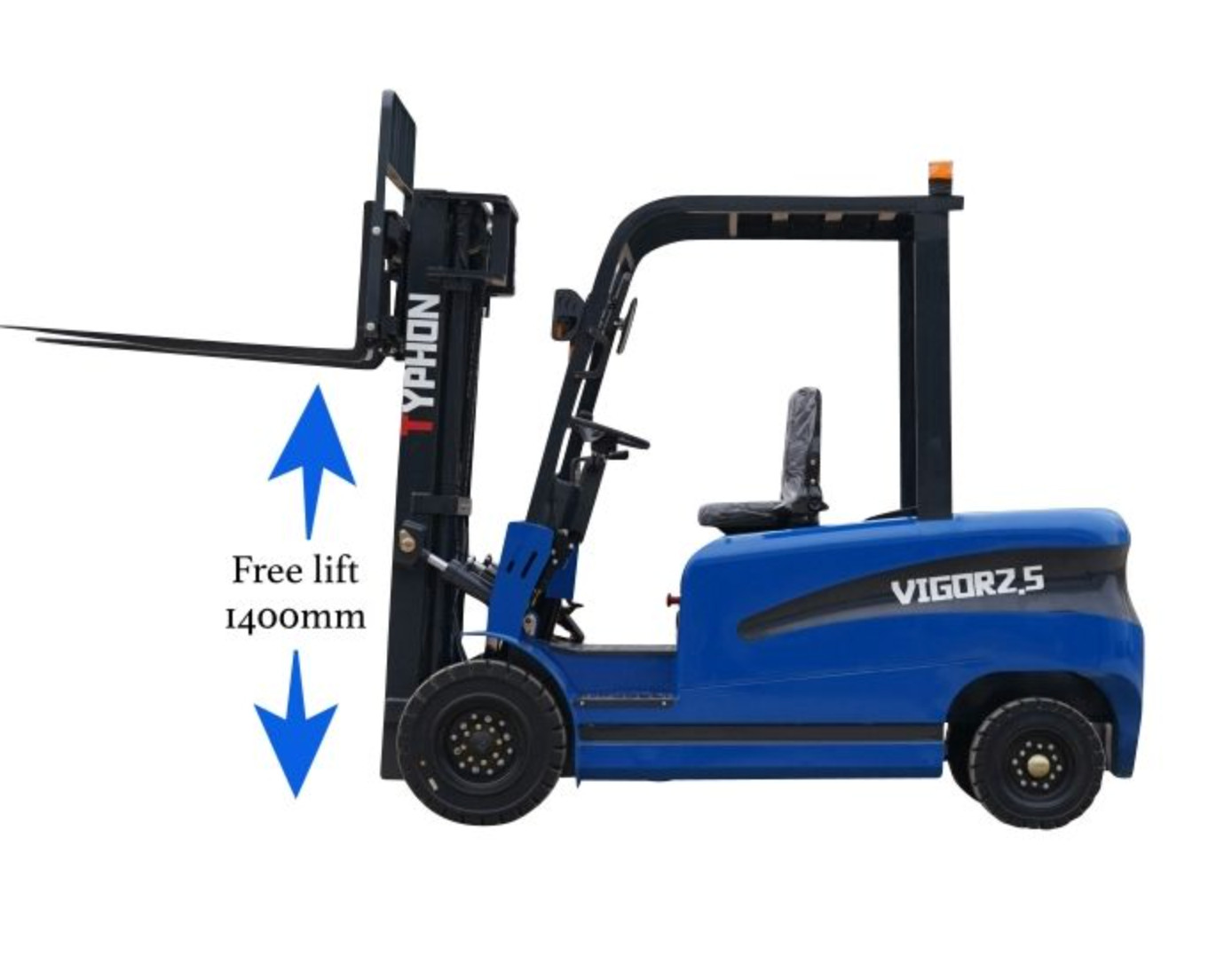 Brand New Electric Forklift 3 Ton Rated Capacity Lifter Truck USA w side shift
